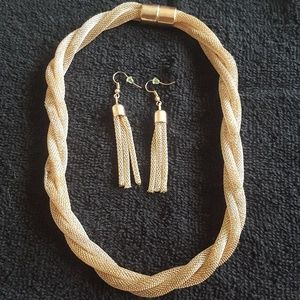 Necklace and earrings